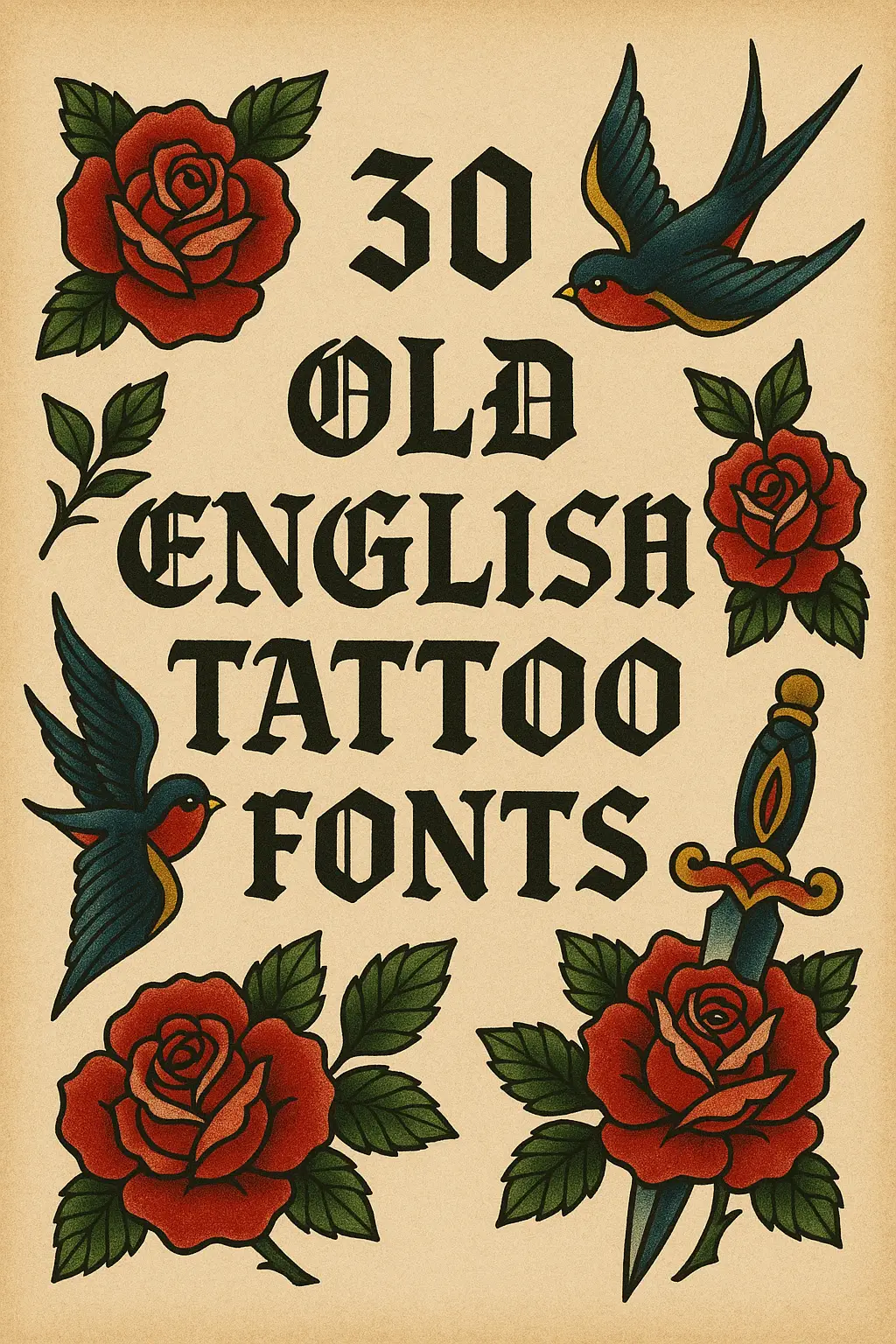 Top 30 Old English Tattoo Fonts