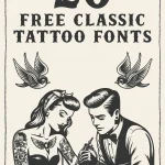 20 Best Traditional Tattoo Fonts