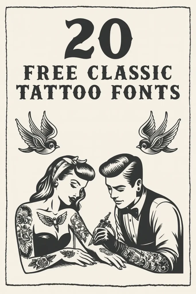 20 Best Traditional Tattoo Fonts