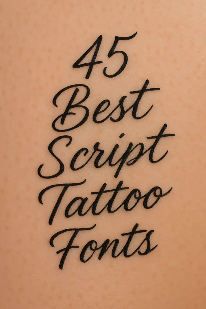 Top 45 Script Tattoo Fonts