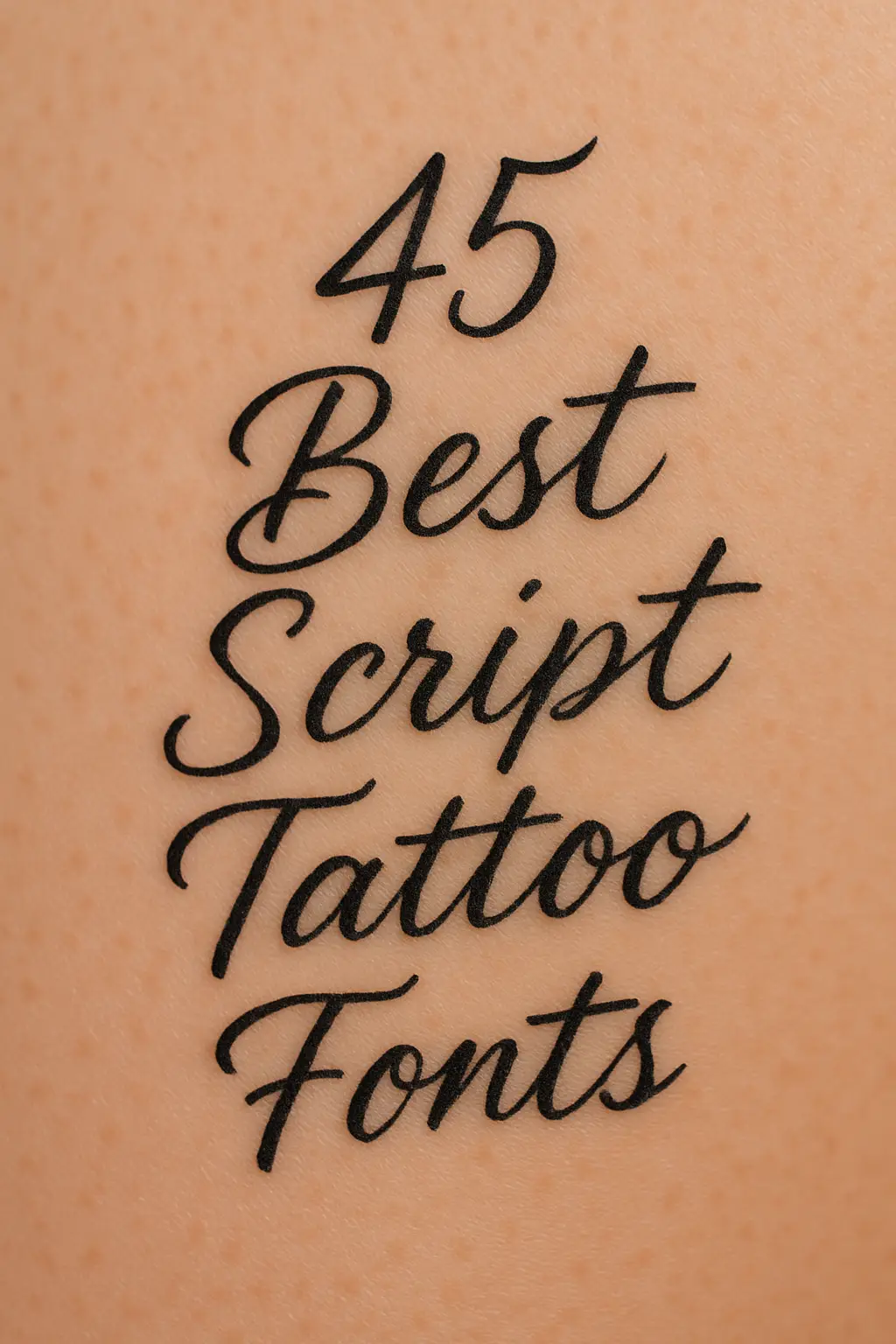 Top 45 Script Tattoo Fonts