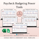 Paycheck Budgeting Toolkit — Excel & Google Sheets
