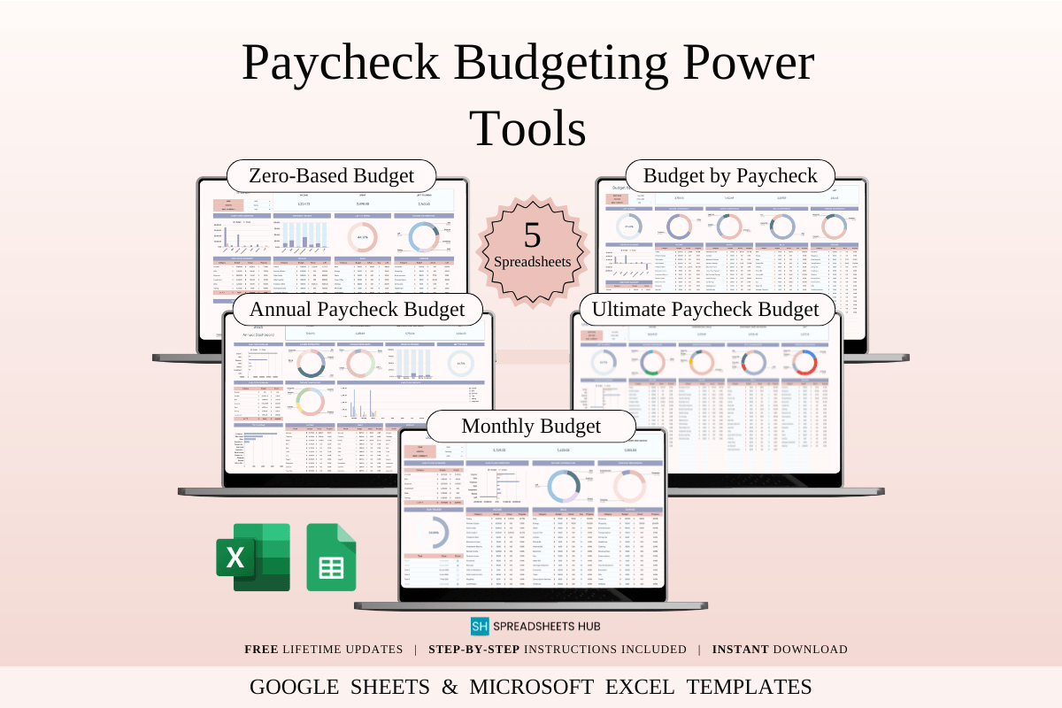 Paycheck Budgeting Toolkit — Excel & Google Sheets