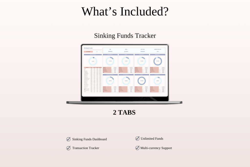 Life organizer spreadsheet bundle in Excel and Google Sheets with budget, debt, travel planners preview 5