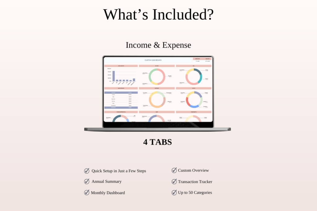 Family finance toolkit budget templates for Excel and Google Sheets preview 4