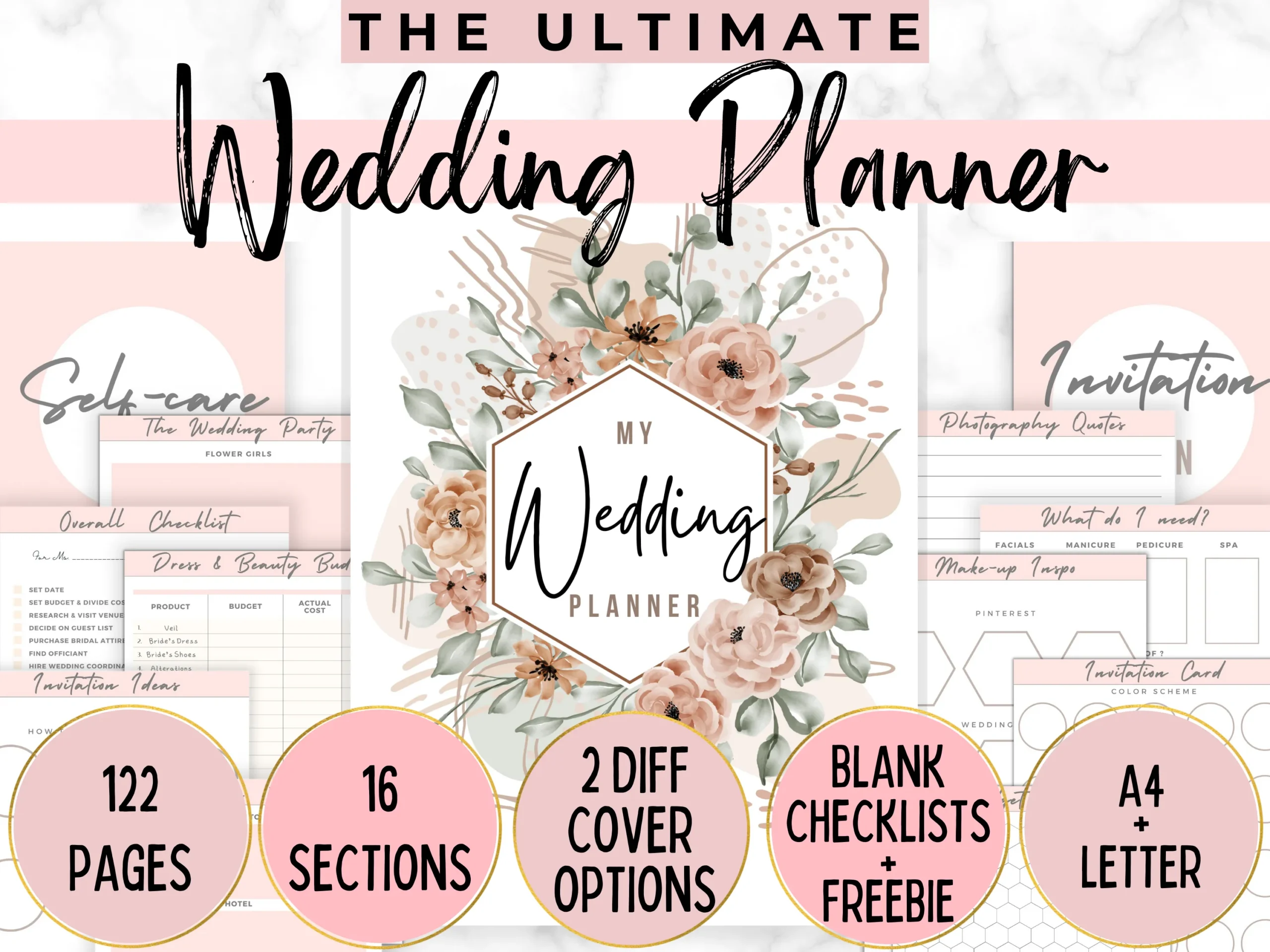 Wedding Planner Printable Binder (PDF)