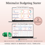 Minimalist Budgeting Starter Spreadsheet (Excel & Google Sheets)