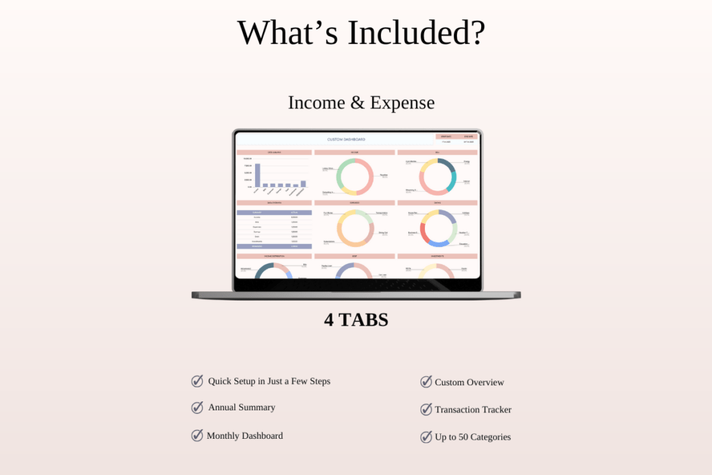 All-in-one personal finance spreadsheet bundle for Excel and Google Sheets preview 2