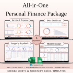 All‑in‑One Personal Finance Spreadsheet Bundle (Excel & Google Sheets)
