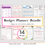 Ultimate Budget Planner Bundle: 14 Printable Designs