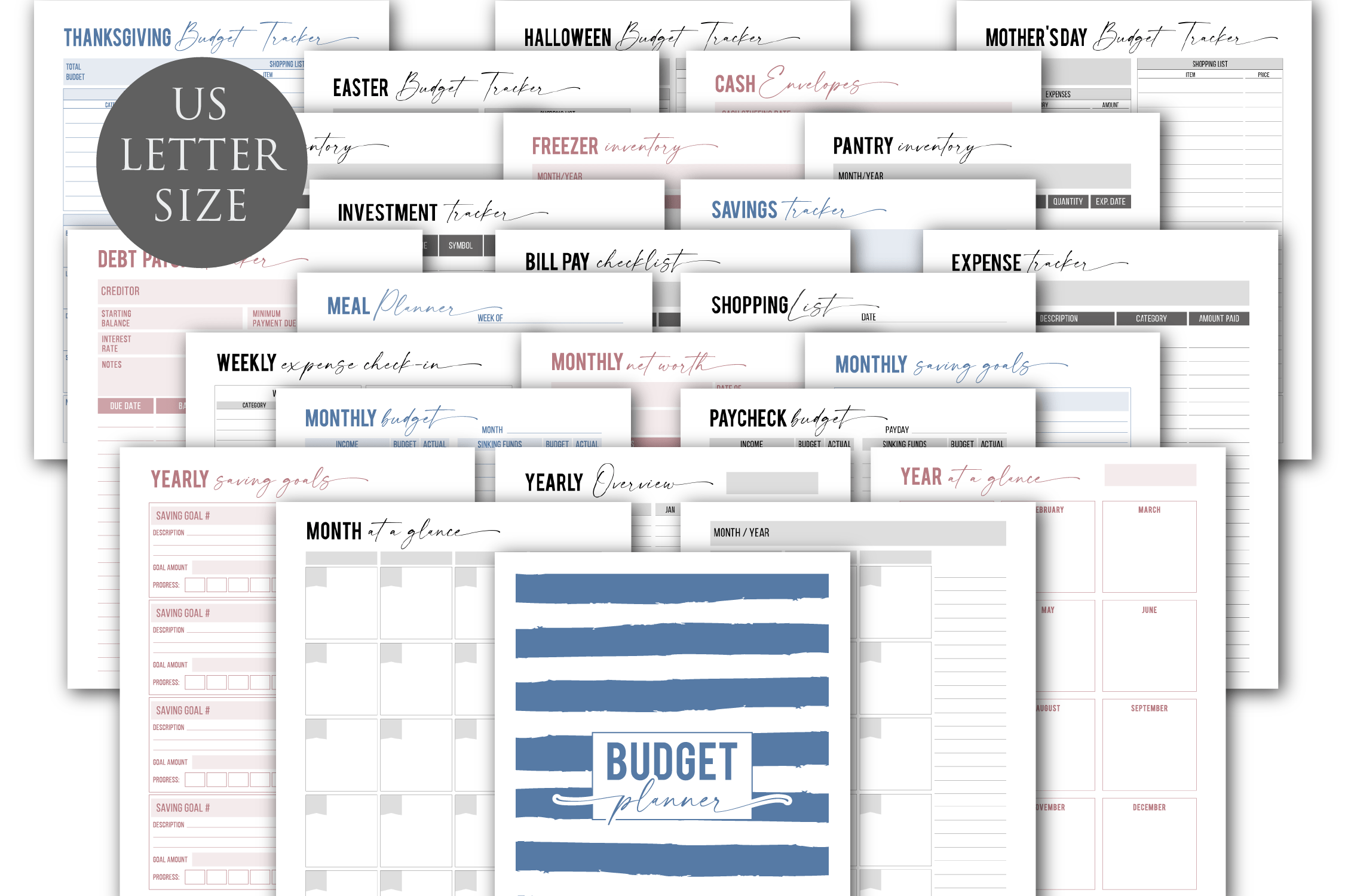 Budget Planner Printable PDF (Letter Size)