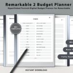 Budget Planner for reMarkable 2 (PDF)