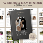 Wedding Day Binder Template (150 Pages) for Canva