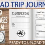 Road Trip Journal KDP Interior (6×9, No Bleed, 120 Pages)