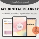 Undated Weekly Digital Planner for GoodNotes and PDF Apps