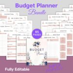 Budget Planner Bundle – Canva Template (65 Pages)
