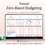 Annual Zero-Based Budget Spreadsheet for Excel & Google Sheets