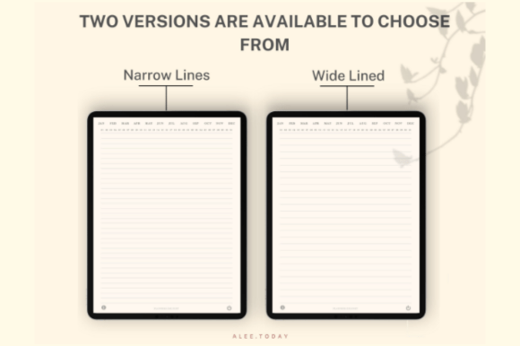 Digital GoodNotes daily journal with 365 undated hyperlinked pages and stickers preview 2