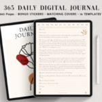 365-Day Digital Journal for GoodNotes (Undated + Stickers)