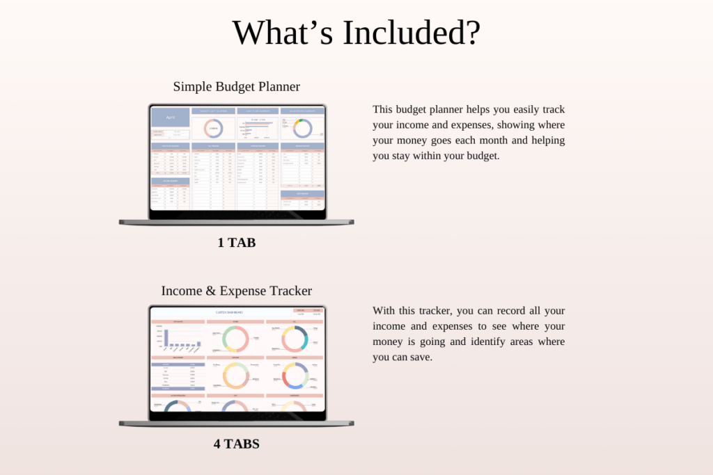 Excel and Google Sheets expense and bill organizer templates for budgeting preview 2