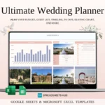 All-in-One Wedding Planner Spreadsheet (Excel & Google Sheets)