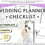 Wedding Planner Canva Template Bundle (27 Templates)