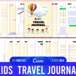 Kids Travel Journal Canva Template for KDP