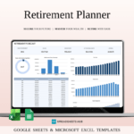 Retirement Portfolio Tracker Template (Excel & Google Sheets)