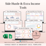 Side Hustle & Extra Income Spreadsheet Templates (Excel & Sheets)