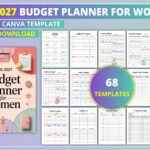 2026-2027 Budget Planner for Women – Editable Canva Template