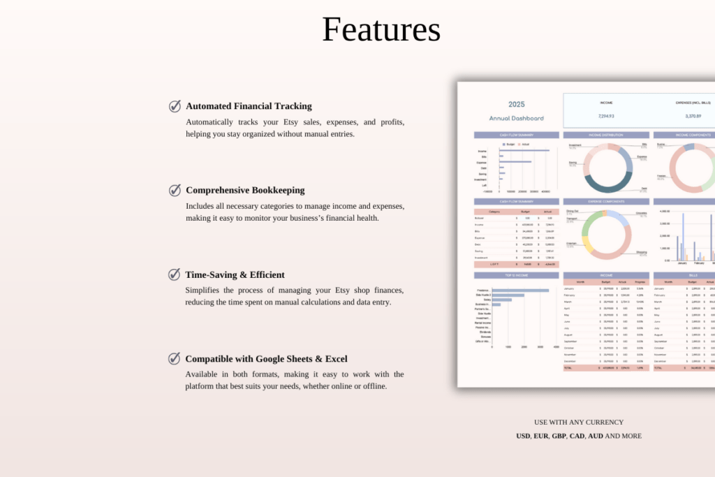 Paycheck budgeting spreadsheet templates for Excel and Google Sheets toolkit preview 1